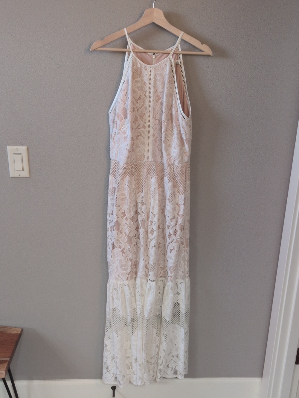 Eliza J Women’s Lace Maxi Dress in Cream